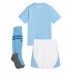 Manchester City Babykleding Thuisshirt Kinderen 2023-24 Korte Mouwen (+ korte broeken)
